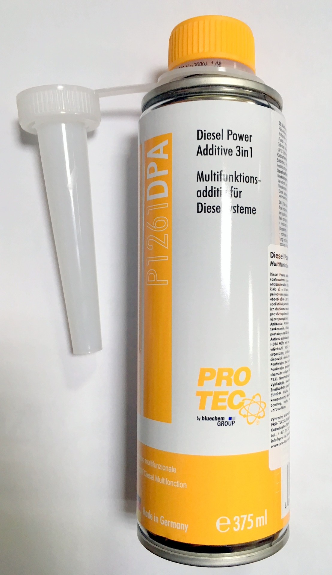 Autotech Slovakia s.r.o. - predaj olejov a mazív - Palivový systém – Diesel  - Pro-Tec Diesel Power Additive 3in1 - mutlifunkčné aditívum diesel 375ml