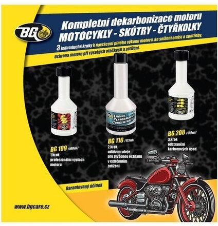 BG 6900 KIT dekarbonizácie 4T motocykle 355 ml