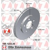 Brzdový kotúč ZIMMERMANN 100.1233.20