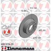 Brzdový kotúč ZIMMERMANN 600.3234.20