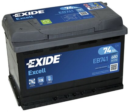 EXIDE EXCELL 12V 74Ah Ľ (EB741)