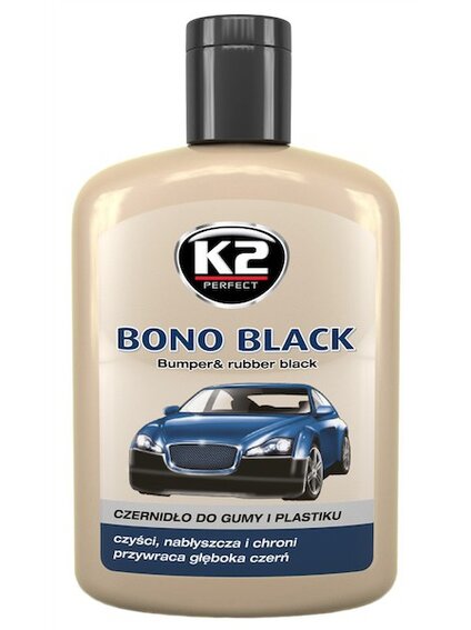 K2 Bono Black – čiernidlo na plasty 200ml