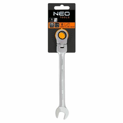 NEO 09-051 Kľúč račňový s kĺbom 8 x 135 mm