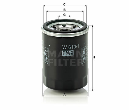 Olejový filter MANN W 610/1