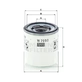 Olejový filter MANN W 7050
