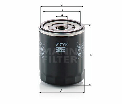 Olejový filter MANN W 7052