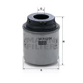 Olejový filter MANN W 712/94