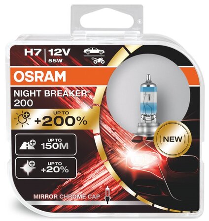 OSRAM Night Breaker +200% H7 12V/55W 64210NB200