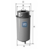 Palivový filter UFI Filters 24.432.00