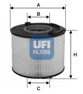 Palivový filter UFI Filters 26.015.00