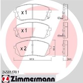 Sada brzdových platničiek kotúčovej brzdy ZIMMERMANN 24501.170.1