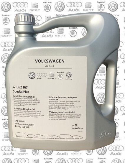 VAG OIL 5W-40 VW 502-505.01 5L G052167M4